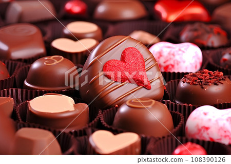 Valentine chocolate AI generated 108390126