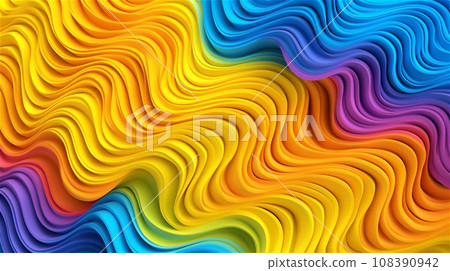 Generative AI, Rainbow Spectrum - A Vibrant Abstract Pattern Generative AI, Rainbow Spectrum - A Vibrant Abstract Pattern 108390942