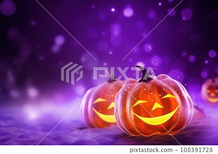Halloween glitter glow Bokeh Light Background 108391728