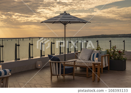 From the sunset rooftop bar from Hilton Miyakojima② 108393133