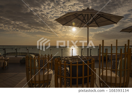 From the sunset rooftop bar from Hilton Miyakojima ③ 108393134