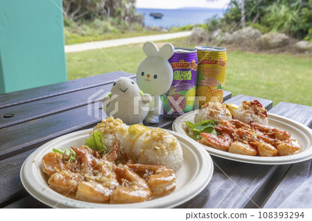 Okinawa Miyakojima gourmet (garlic shrimp) ① 108393294
