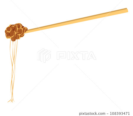 Chopsticks for grabbing natto, right 108393471