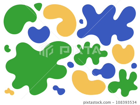 Squish shapes vector set 108393534