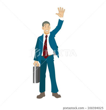 商人揮舞著雙手 商人揮舞著雙手 108394025
