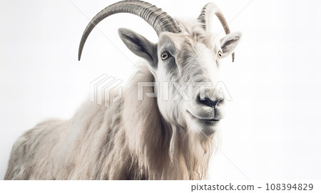 goat on white background goat on white background 108394829