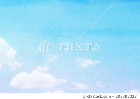 Sky background material watercolor texture 108395028
