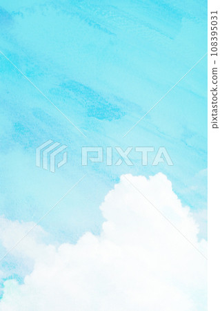 Sky background material watercolor texture Sky background material watercolor texture 108395031