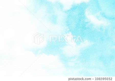 Sky background material watercolor texture 108395032
