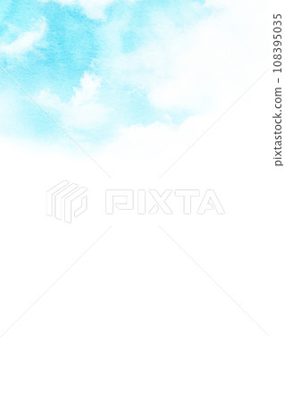 天空背景素材水彩紋理 108395035