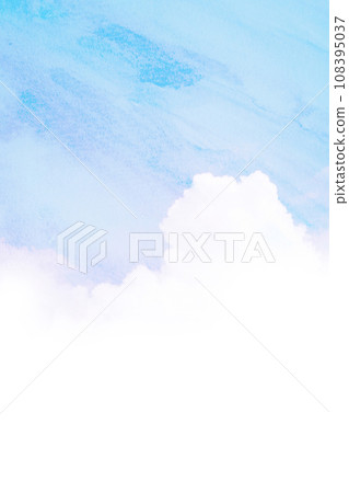 天空背景素材水彩紋理 108395037
