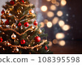 Glittering Christmas tree 108395598