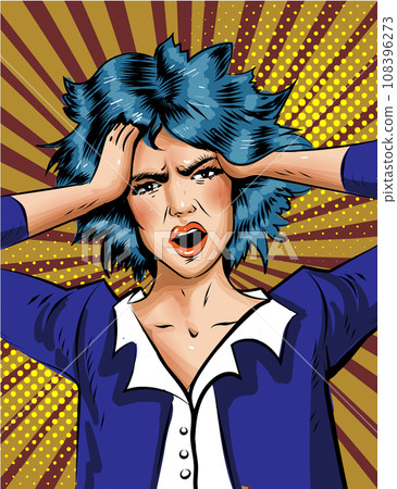 Closeup portrait of angry woman screaming wide open mouth on yellow background Closeup portrait of angry woman screaming wide open mouth on yellow background 108396273