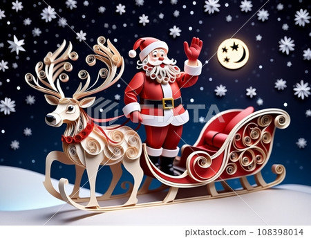 Santa Claus and Reindeer Works by AI Santa Claus and Reindeer Works by AI 108398014
