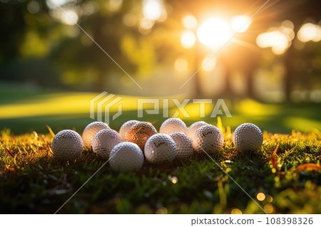 Professional Golf player on field. Generative AI 108398326