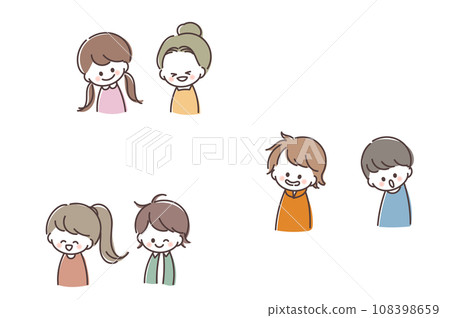 6 male and female children set 6 male and female children set 108398659