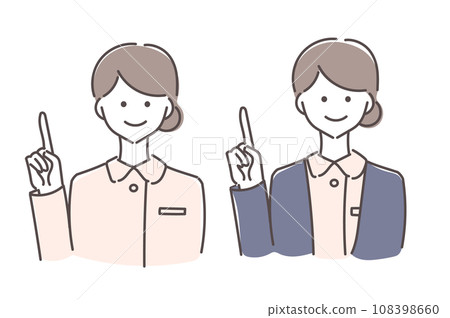 年輕護士指著插畫集 年輕護士指著插畫集 108398660