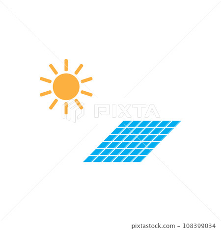 solar panel icon vector solar panel icon vector 108399034