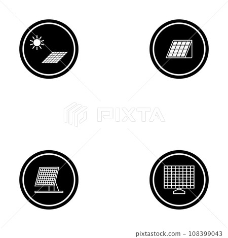 solar panel icon vector solar panel icon vector 108399043