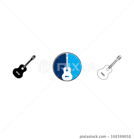 guitar icon vector guitar icon vector 108399058