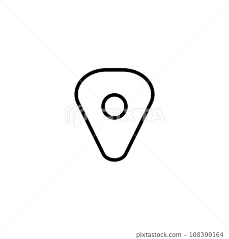 guitar mediator icon vector 108399164