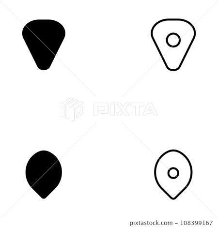 guitar mediator icon vector guitar mediator icon vector 108399167