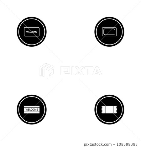 doormat icon vector doormat icon vector 108399385