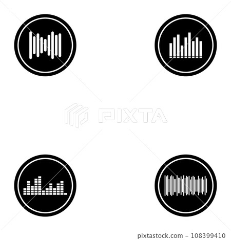 music equalizer icon vector 108399410