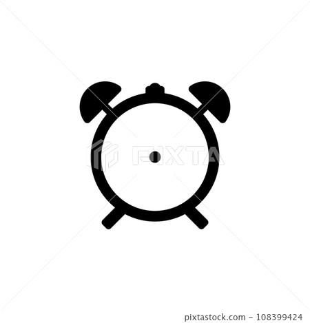 alarm clock icon vector 108399424