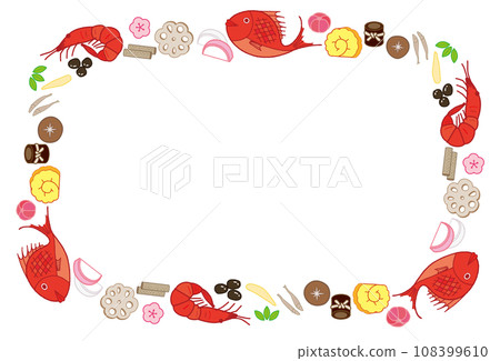 Osechi材質框架長方形彩色 108399610