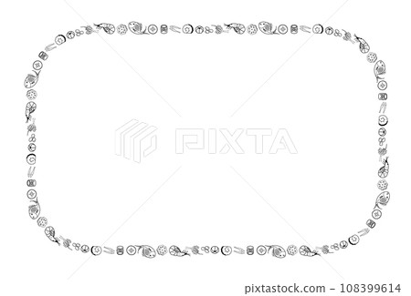 Osechi 材質框架矩形單色 108399614