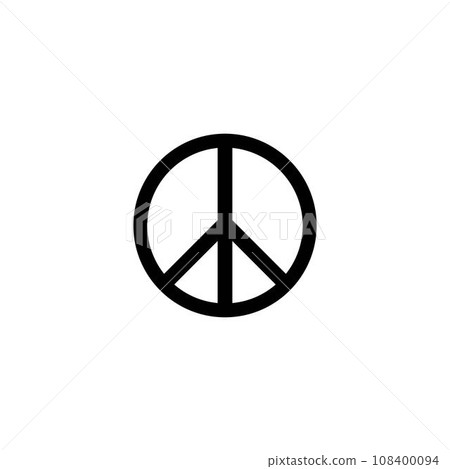 peace logo vektor 108400094