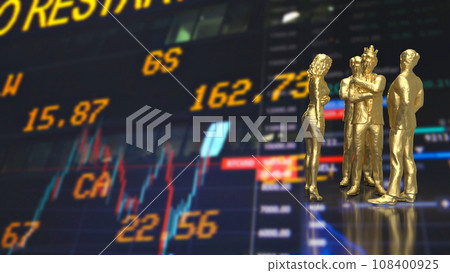 The man and gold crown for leader concept 3d rendering. The man and gold crown for leader concept 3d rendering. 108400925