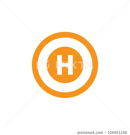helicopter pad icon vektor helicopter pad icon vektor 108401298