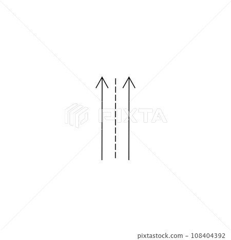 road icon with dotted line road icon with dotted line 108404392