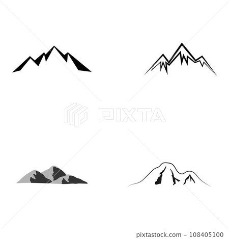mountain icon vektor mountain icon vektor 108405100