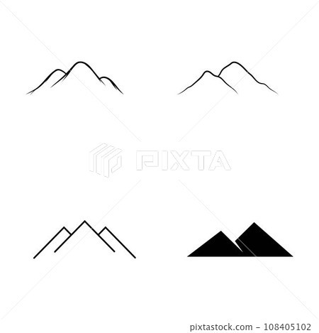 mountain icon vektor mountain icon vektor 108405102