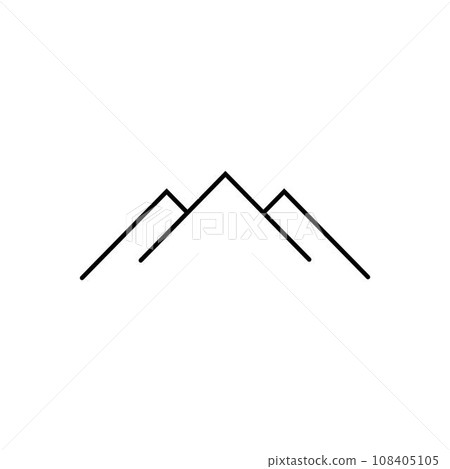 mountain icon vektor mountain icon vektor 108405105