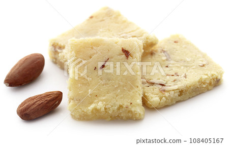 Tasty almond barfi Tasty almond barfi 108405167