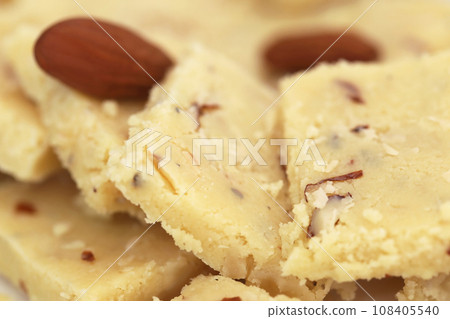 Tasty almond barfi Tasty almond barfi 108405540