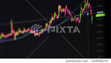 Crypto analysis and charts, trader and broker analyzes the trading market. Concept of cryptocurrency and bitcoin BTC crypto trading. Crypto analysis and charts, trader and broker analyzes the trading market. Concept of cryptocurrency and bitcoin BTC crypto trading. 108406245
