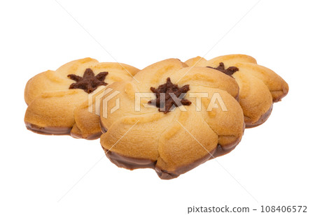cookie flower isolated 108406572