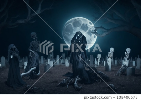scene of the cemetery 108406575