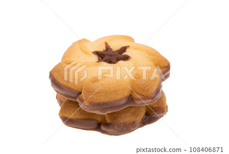 cookie flower isolated cookie flower isolated 108406871