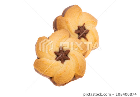 cookie flower isolated 108406874