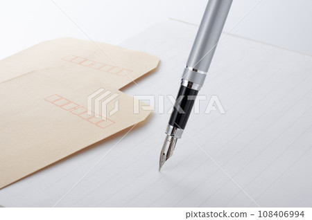 鋼筆和信封 108406994