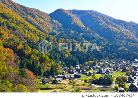秋天的白川鄉荻町地區 秋天的白川鄉荻町地區 108407434