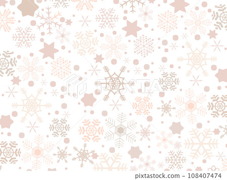 柔和的彩色雪花背景/粉紅色 柔和的彩色雪花背景/粉紅色 108407474