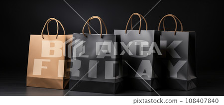 Black Friday Shopping Bags 108407840