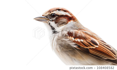 sparrow on white background 108408582